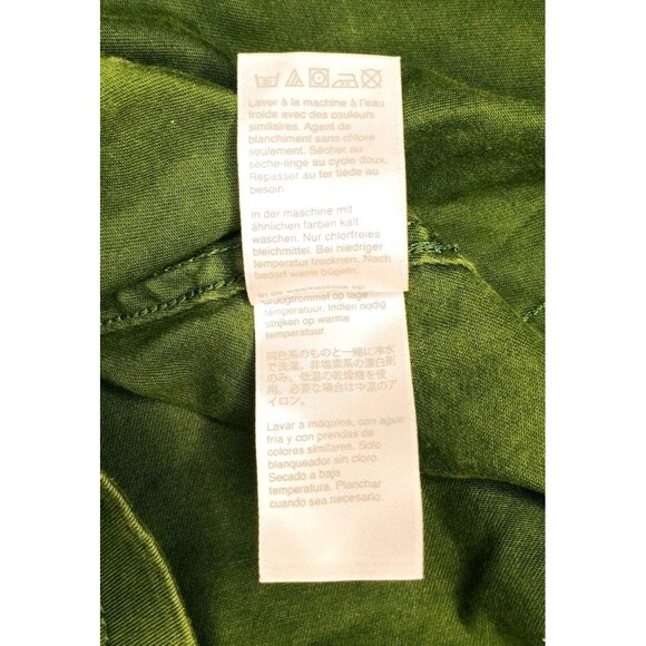 J. Crew Size Large Green Cargo Utility Cotton Stretch Mini Skirt Y2K Style - Picture 7 of 9